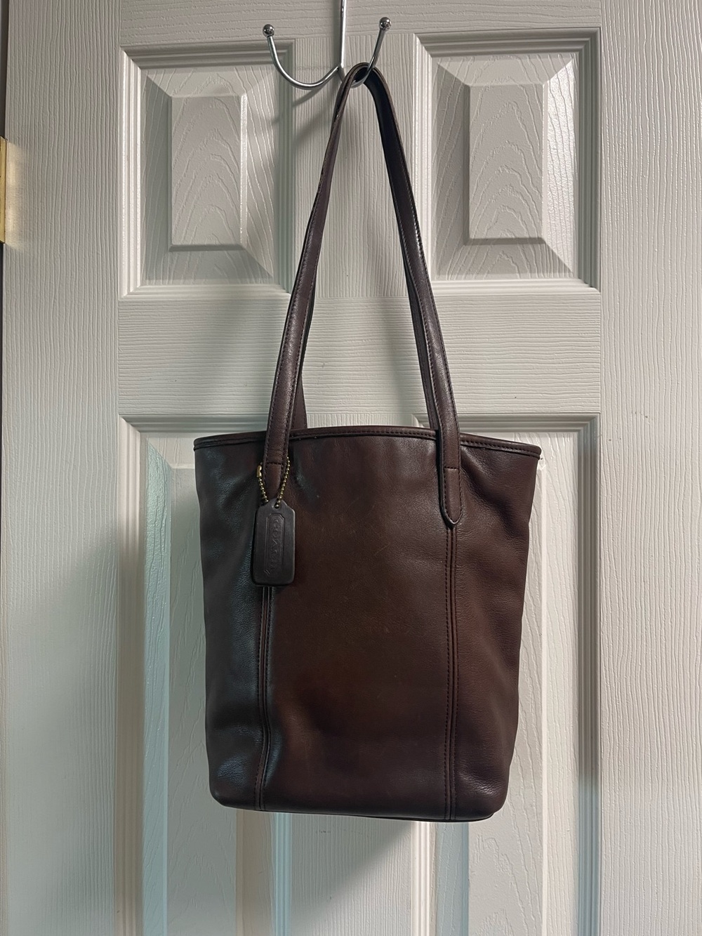 Coach Brown Leather Tote Shoulder Bag